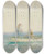 Triptych art skateboard deck of Henry Scott Tuke Two Figures In A Boat by Henry Scott Tuke (1858-1929)