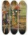 Triptych art skateboard deck of Edgar Degas Portrait Of Estelle Musson Degas by Edgar Degas (1834-1917)