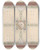 Triptych art skateboard deck of Julesedmondcharles Lachaise Design For A Ceiling With Floral Accents And Greek Key Border by Jules-Edmond-Charles Lachaise (1897)