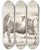 Triptych art skateboard deck of Paulus Potter Grssende Ko by Paulus Potter (1625-1654)