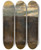 Triptych art skateboard deck of Tadeusz Makowski Landscape With The Sun Shining Through by Tadeusz Makowski (1882-1932)