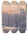 Triptych art skateboard deck of Joseph Pennell New York City Harbor And Skyline At Night by Joseph Pennell (1857-1926)