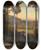 Triptych art skateboard deck of Johann Wilhelm Schirmer Das Oostal Mit Blick Auf Die Rheinebene Und Die Vogesen Abend by Johann Wilhelm Schirmer (1807-1863)