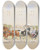 Triptych art skateboard deck of Heinrich Gottfried Wilda Ausfahrt In Schnbrunn by Heinrich Gottfried Wilda (1862-1911)
