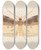Triptych art skateboard deck of George Hudson Entomology Watercolour Pl151 by George Hudson (1867-1946)