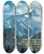 Triptych art skateboard deck of Us Information Agency Scenically Yours Longs Peak Colorado by U S Information Agency (1953-1999)
