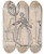 Triptych art skateboard deck of Hubertfranois Gravelot Study For An Engraving Of Songs In The Opera Of Flora_3 by Hubert-Franois Gravelot (1699-1773)