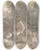 Triptych art skateboard deck of George Chinnery Thatched Building In A Wood by George Chinnery (1774-1852)