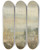 Triptych art skateboard deck of Joseph Mallord William Turner View Of Farnley Hall In Yorkshire by Joseph Mallord William Turner (1775-1851)
