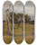 Triptych art skateboard deck of Gerhard Munthe Evening In The Forest by Gerhard Munthe (1849-1929)