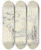 Triptych art skateboard deck of August Von Pettenkofen Karrengule Auf Einem Marktplatz Im Ungarischen Szolnok Durchschlag Des Recto by August Von Pettenkofen (1822-1889)