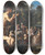 Triptych art skateboard deck of Dutch School Saint John Preaching To The Multitude by Dutch School