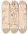 Triptych art skateboard deck of Nicaise De Keyser Figures_1 by Nicaise De Keyser (1813-1887)