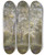Triptych art skateboard deck of Theodor Philipsen A River Near Meilgrd Manor Jutland by Theodor Philipsen (1840-1920)