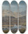 Triptych art skateboard deck of Francoislouis Franais Mountain Landscape_1 by Francois Louis Francais (1814-1897)