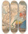 Triptych art skateboard deck of Thomas Rowlandson Witches In A Hay Loft by Thomas Rowlandson (1756-1827)