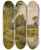 Triptych art skateboard deck of Ernest Parton On The Housatonic River Connecticut by Ernest Parton (1845-1933)