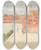 Triptych art skateboard deck of Edwin Austin Abbey Architecturalstudy Iii by Edwin Austin Abbey (1852-1911)