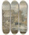 Triptych art skateboard deck of Joseph Mallord William Turner Watermill Near A Flowing Brook by Joseph Mallord William Turner (1775-1851)