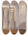 Triptych art skateboard deck of Clarkson Stanfield The Temple Of Jupiter Olympus Athens by Clarkson Stanfield (1793-1867)