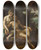 Triptych art skateboard deck of Hans Von Aachen Venus And Adonis by Hans Von Aachen (1552-1615)