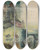 Triptych art skateboard deck of Jn Novk Book Cover Design For Enchanted Castle Fairytale by Jan Novak (1921-1944)
