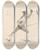 Triptych art skateboard deck of James Gwin Position Aprs Avoir Desarm Sur Le Coup De Quarte by James Gwin (1720-1769)