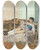 Triptych art skateboard deck of Mariano Fortuny Marsal Carmen Bastin by Mariano Fortuny Marsal (1838-1874)