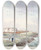Triptych art skateboard deck of Charles Hamilton Smith Prince Of Waless Fort Hudson Bay by Charles Hamilton Smith (1776-1859)