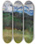 Triptych art skateboard deck of Max Slevogt Gewitter Ber Dem Rosengarten Bei Bozen by Max Slevogt (1868-1932)