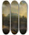 Triptych art skateboard deck of Christian Wilhelm Ernst Dietrich Bergige Landschaft Mit Bach by Christian Wilhelm Ernst Dietrich (1712-1774)