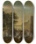 Triptych art skateboard deck of Pauwels Van Hillegaert Prince Maurits Accompanied By Prince Frederik Hendrik Frederick V Of Bohemia And His Wife Elizabeth Stuart And Others On The Buitenhof The Hague by Pauwels Van Hillegaert (1596-1640)