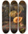 Triptych art skateboard deck of Jozef Van De Roije Fruit by Jozef Van de Roije