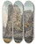Triptych art skateboard deck of William Day A Singular Rock In Dovedale Named The Pickerell by William Day (1764-1807)