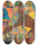 Triptych art skateboard deck of Karl Wiener Groteske by Karl Wiener (1901-1949)