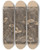 Triptych art skateboard deck of Jan Veth Paddenstoelen_2 by Jan Veth (1864-1925)