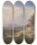 Triptych art skateboard deck of Franz Barbarini Partie Aus Sdtirol by Franz Barbarini (1804-1873)