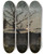 Triptych art skateboard deck of Henrijoseph Harpignies Clair De Lune Aux Environs De Marseille by Henri Joseph Harpignies (1819-1916)