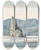 Triptych art skateboard deck of Charles Hamilton Smith New Eddystone Bhems Canal by Charles Hamilton Smith (1776-1859)