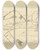 Triptych art skateboard deck of Karl Wiener Ohne Titel Landschaft by Karl Wiener (1901-1949)