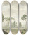 Triptych art skateboard deck of Danil Dupr View Of The Terraces Of The Villa Deste In Tivoli by Daniel Dupre (1751-1817)