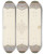 Triptych art skateboard deck of Julesedmondcharles Lachaise Design For The Decoration Of A Ceiling With A Border Of Strapwork And A Central Filagree Medallion by Jules-Edmond-Charles Lachaise (1897)