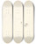 Triptych art skateboard deck of Frederic Leighton Preliminary Studies For Portrait Of William Makepeace Thackeray by Frederic Leighton (1830-1896)