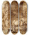 Triptych art skateboard deck of Nicolaes Pietersz Berchem Btail Labreuvoir Avec Un Berger Et Quatre Bergres Lugt 5 by Nicolaes Pietersz Berchem (1620-1683)