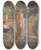 Triptych art skateboard deck of Christian Landenberger Badende Knaben by Christian Landenberger (1862-1927)