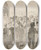 Triptych art skateboard deck of Edwin Austin Abbey Crowd Scene by Edwin Austin Abbey (1852-1911)