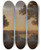 Triptych art skateboard deck of Thomas Jones Lake Albano Italy by Thomas Jones (1742-1803)