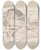 Triptych art skateboard deck of Adolph Tidemand Mlle Neandertal by Adolph Tidemand (1814-1876)