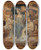 Triptych art skateboard deck of Alois Hans Schram Allegory Ceiling Sketch by Alois Hans Schram (1864-1919)
