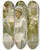 Triptych art skateboard deck of Isaac Israls Dienstmeisjes Op De Leidsegracht by Isaac Israels (1865-1934)